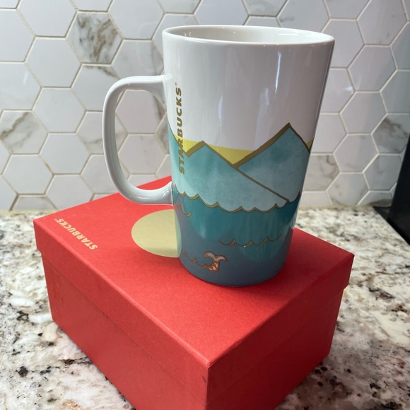 Starbucks Dot Collection 2015 FERRIS WHEEL 16 oz Tall Coffee Cup Mug - Picture 5 of 7